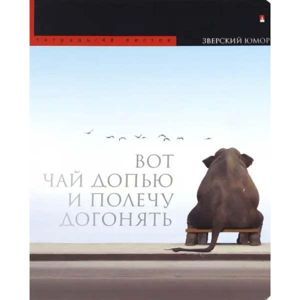 Тетрадь "Приколы. Животные", А5+, 48 листов, клетка