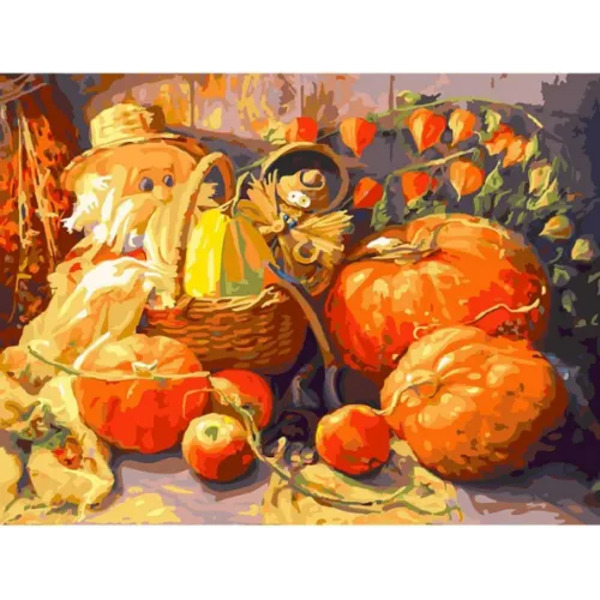 Раскраска по номерам. Домовые, 30х40 см