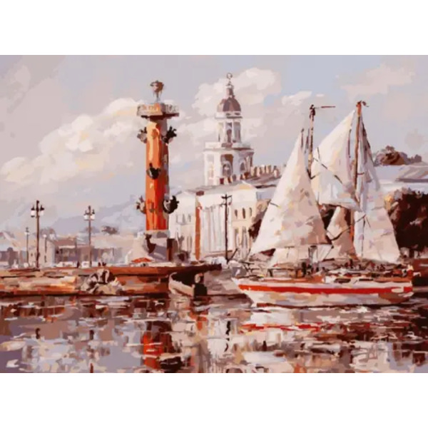 Набор для рисования по номерам. Санкт-Петербург. Кунсткамера, 30x40 см