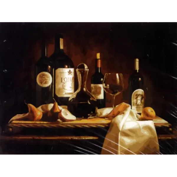 Набор для рисования по номерам. Вино и груши, 30х40 см