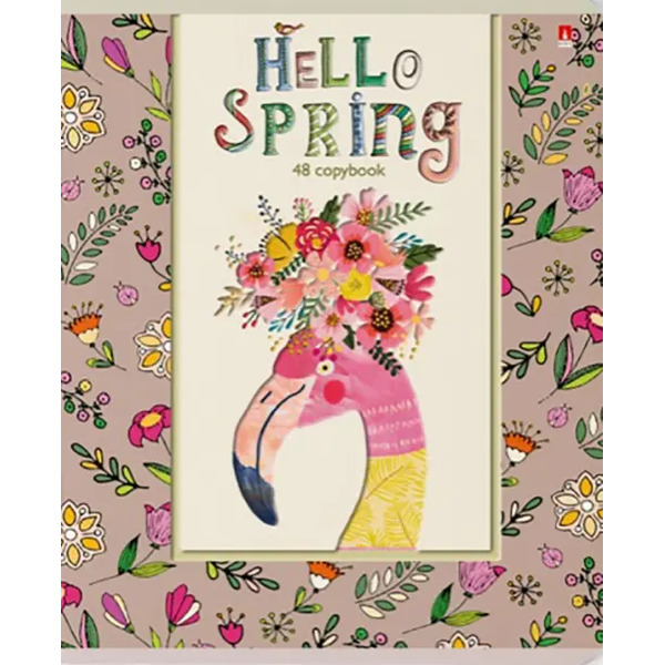 Тетрадь общая "Hello spring", А5, 48 листов, клетка