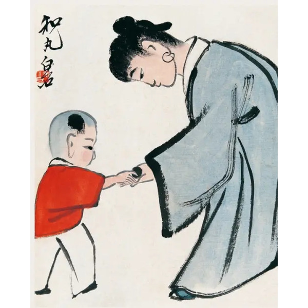 Тетрадь, 24 листа, линейка "Наставления матери. Ци Байши"