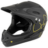 Шлем M-WAVE Freeride/DH/BMX FullFace ABS hard shell, черный матовый, 5-731298