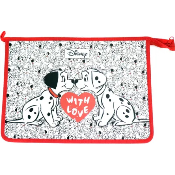 Папка для тетрадей "Далматинцы", А4, 1 отделение на молнии