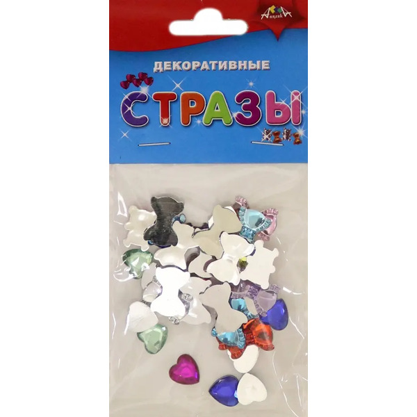 Декоративные стразы, 10x15 мм, 20 штук
