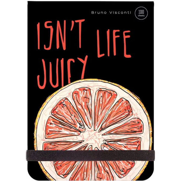 Блокнот. Megapolis Journal. Juicy Life. Грейпфрут, А6, 100 листов, клетка