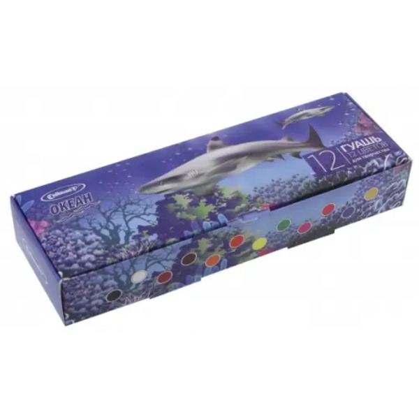 Гуашь "Океан", 12 цветов