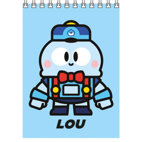 Блокнот на спирали. Lou, А6, 40 листов