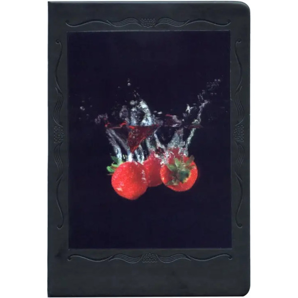 Записная книжка 3D "Клубника" (А5, 80 листов, кожзам) (NB-3D-ST)