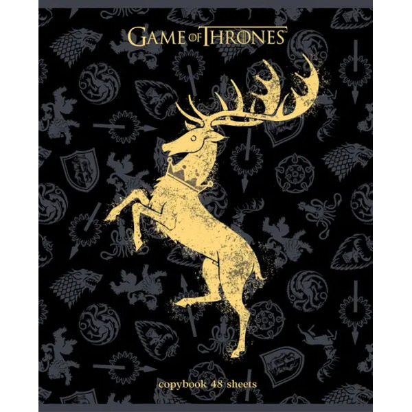 Тетрадь Игра престолов. Выпуск. 2, 48 листов, клетка, А5, в ассортименте