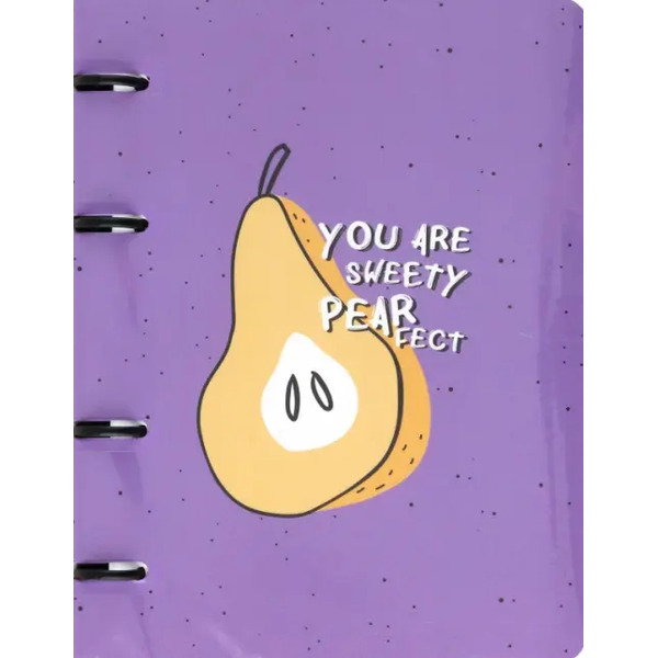 Тетрадь с кольцевым механизмом Fruits. Груши, 120 листов, клетка