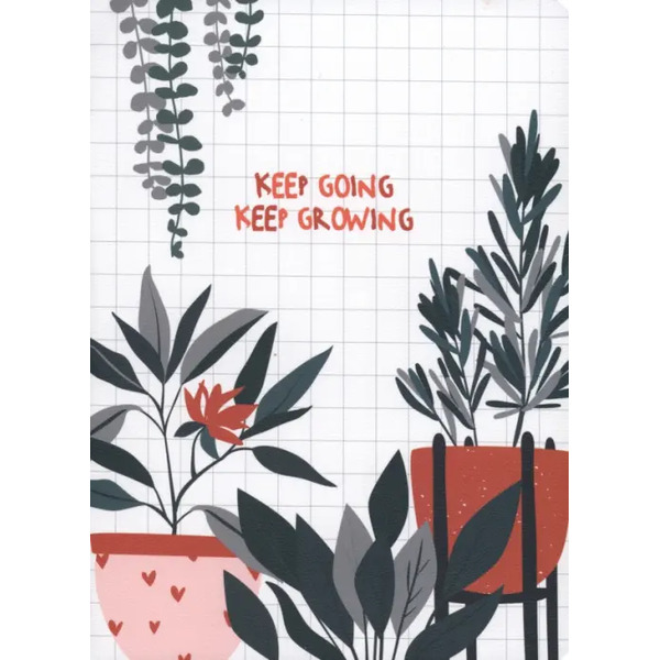 Тетрадь Pots. Цветы в горшке, А5+, 48 листов, клетка