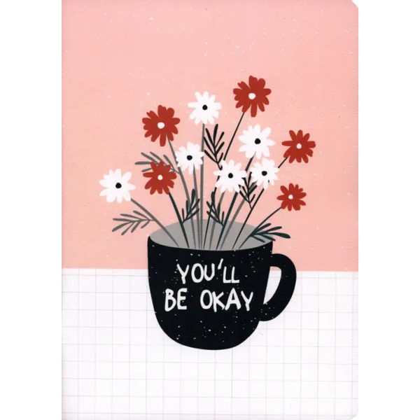 Тетрадь Sentiment. Цветы в чашке, А4, 40 листов, клетка