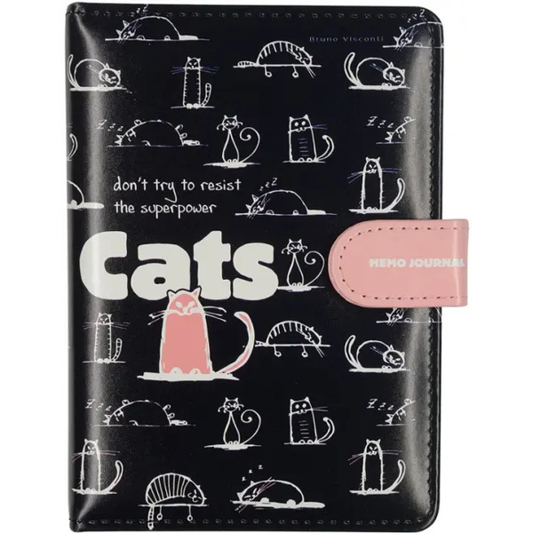 Записная книжка Memo Journal. Toon Town. Cats, А5, 128 листов
