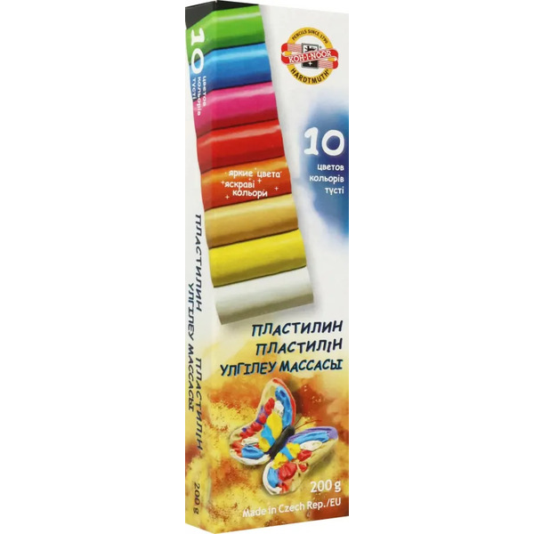 Пластилин, 10 цветов