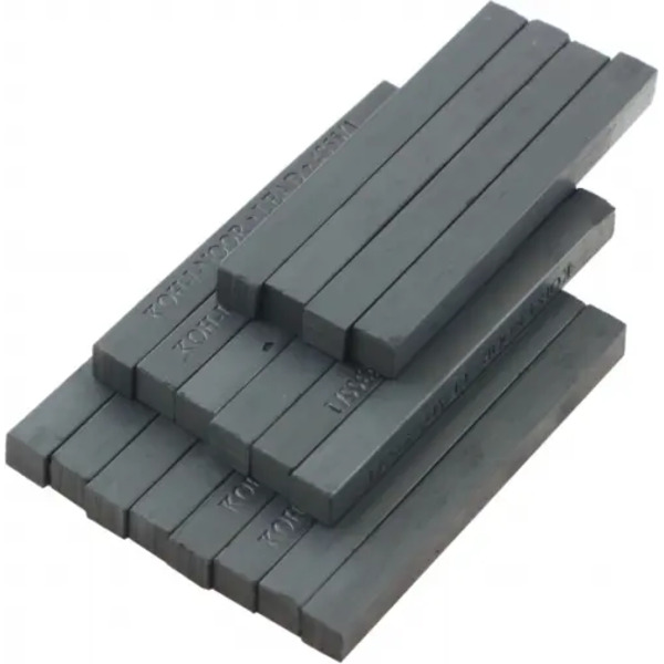 Графит художественный прямоугольный матовый 4355, В, 18 штук