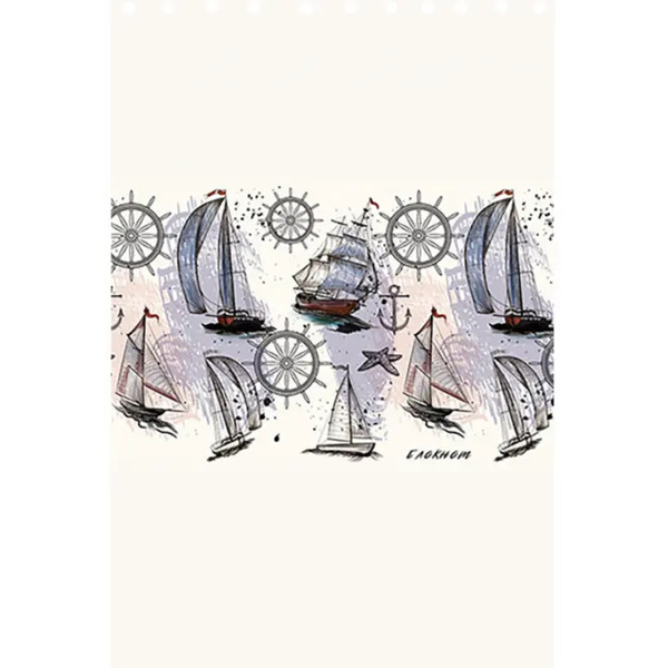 Блокнот Парусники, 48 листов, А5, клетка