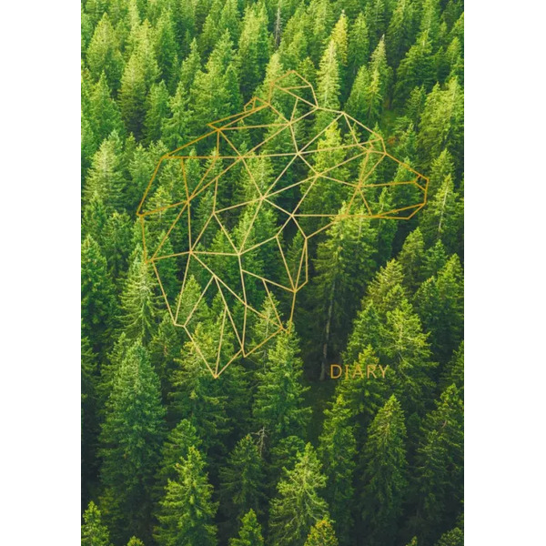 Ежедневник недатированный Лесные мотивы, 152 листа, А5