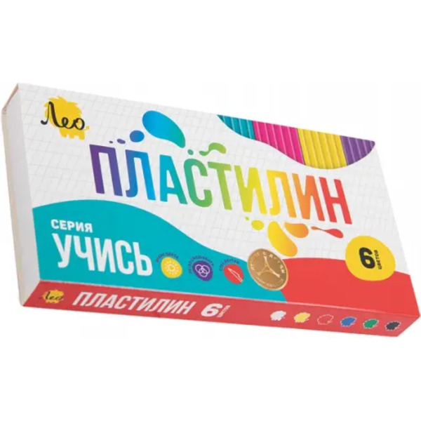 Пластилин классический, 6 цветов