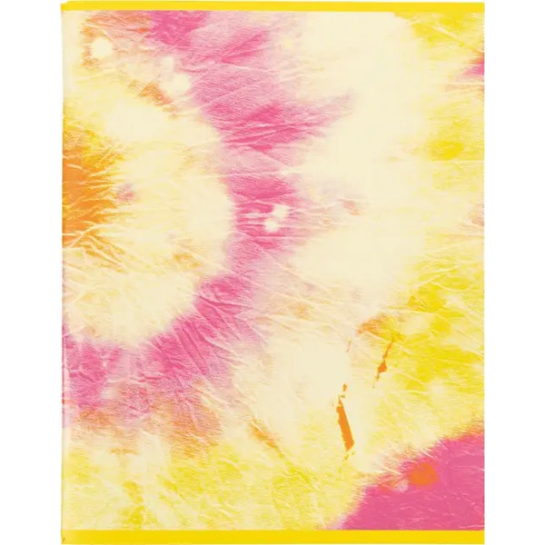 Тетрадь Тай-дай цветной, розово-желтая, А5, 96 листов, клетка