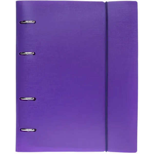 Тетрадь на кольцах Canvas Фиолетовая, 120 листов, клетка