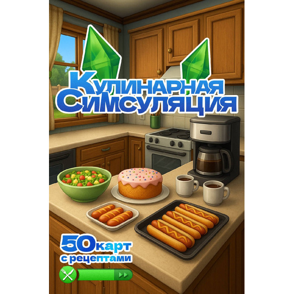 Кулинарная Симсуляция. 50 карт с рецептами