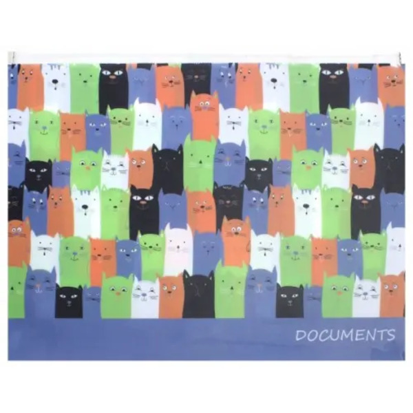 Папка для документов А4, КОТЫ (46541)