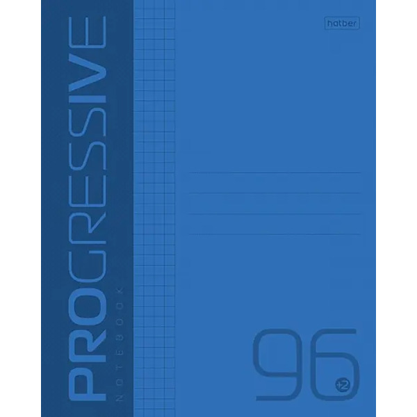 Тетрадь Progressive, синяя, 96 листов, А5, клетка