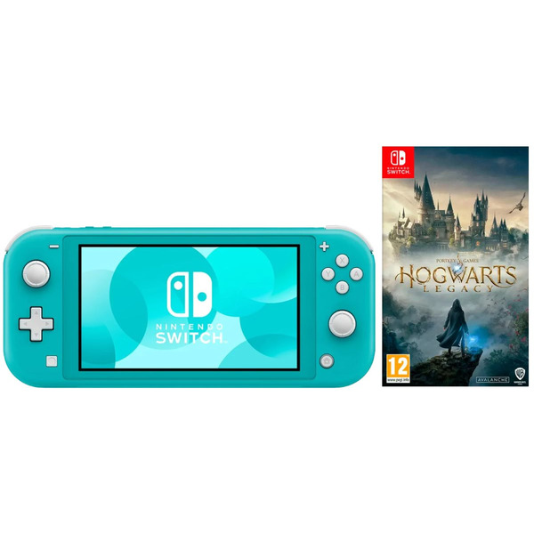 Игровая приставка Nintendo Switch Lite (Бирюзовый) + Игра Hogwarts Legacy