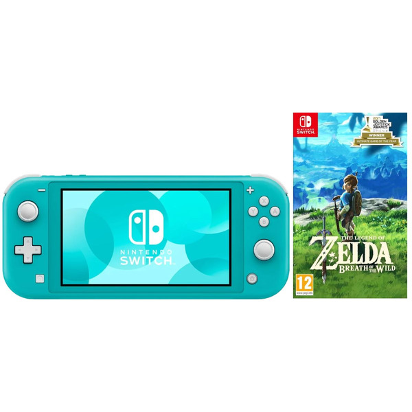 Игровая приставка Nintendo Switch Lite (Бирюзовый) + Игра The Legend of Zelda: Breath of the Wild