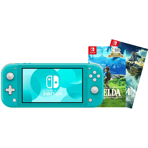 Игровая приставка Nintendo Switch Lite (Бирюзовый) + Игра Legend of Zelda: Tears of the Kingdom + Игра The Legend of Zelda: Breath of the Wild