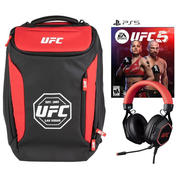 ИгроПак Konix для PS5: EA Sports UFC 5 + рюкзак + гарнитура