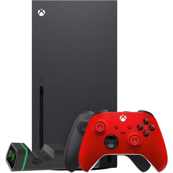 Microsoft XBOX Series X + 2-й геймпад (Pulse Red) + зарядная станция