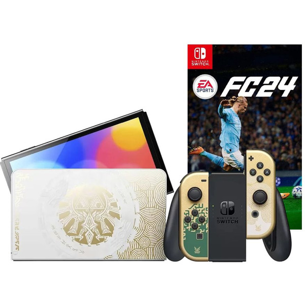 Игровая приставка Nintendo Switch OLED 64 GB Zelda: Tears of the Kingdom Edition (JP) + Игра EA Sports FC 24