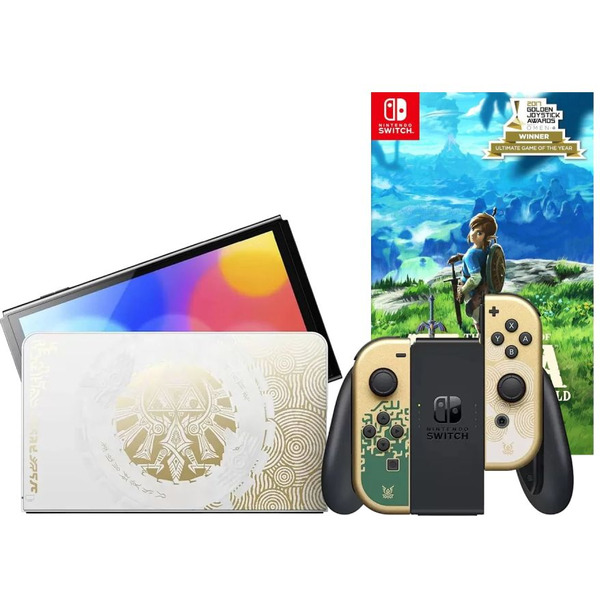 Игровая приставка Nintendo Switch OLED 64 GB Zelda: Tears of the Kingdom Edition (JP) + Игра The Legend of Zelda: Breath of the Wild