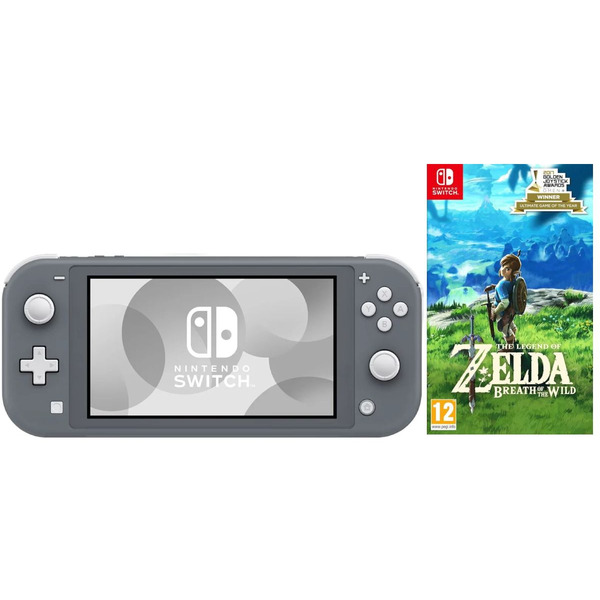 Игровая приставка Nintendo Switch Lite Gray 32GB (Серый) + Игра The Legend of Zelda: Breath of the Wild