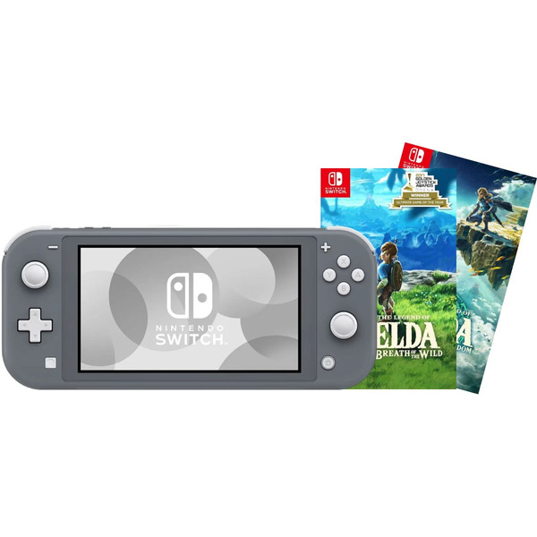 Игровая приставка Nintendo Switch Lite Gray 32GB (Серый) + Игра Legend of Zelda: Tears of the Kingdom + Игра The Legend of Zelda: Breath of the Wild