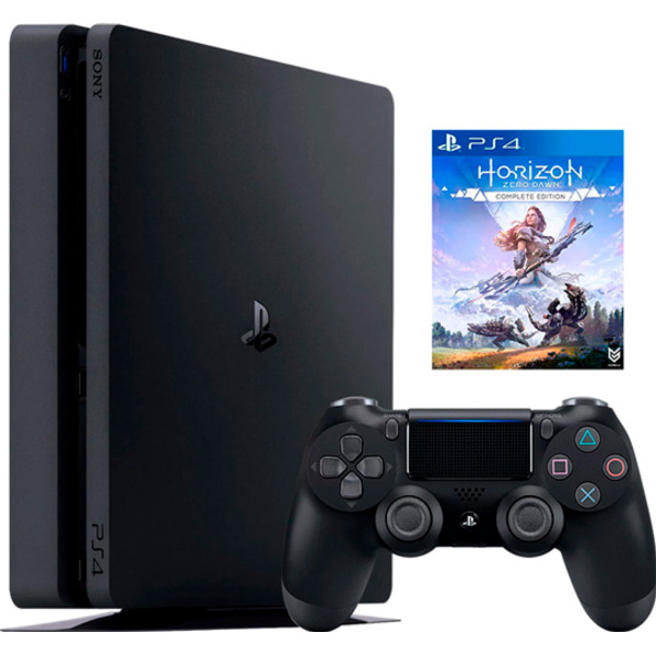 Sony PlayStation 4 Slim (500GB) (PS4, CUH-2200A)(AZ) + игра Horizon Zero Dawn Complete Edition