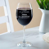 Именной бокал для вина "Не устала, а за_балась"