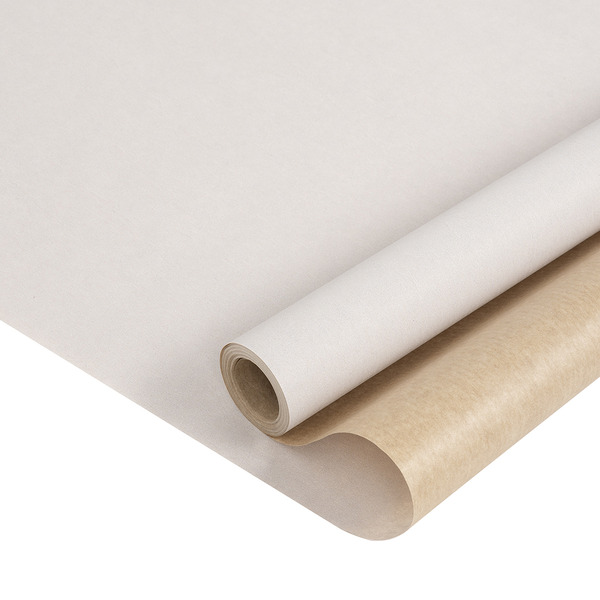 Упаковочная бумага, Крафт 40гр (0,68*10 м) Белый, 1 шт.