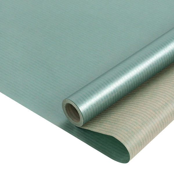Упаковочная бумага, Крафт 40гр (0,68*10 м) Изумруд, Перламутр, 1 шт.