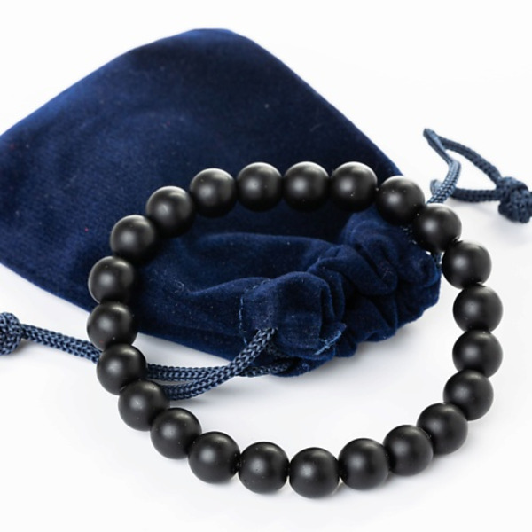 AGAT-ILONA Браслет шунгит в подарочном мешочке