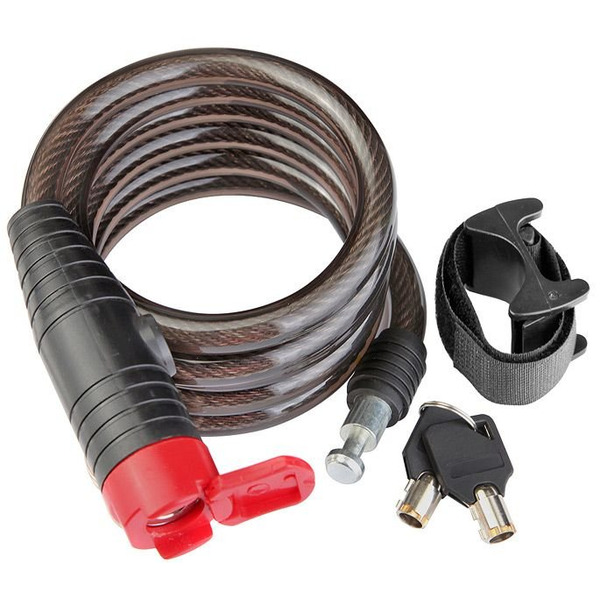 Трос-замок Stels 87202+HL032, 1800мм на 12 мм, с креплением, 540017