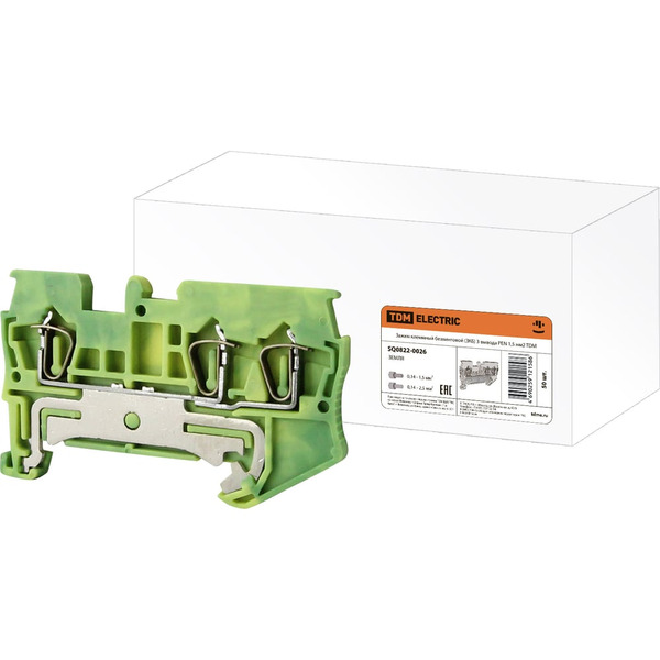 Клеммный безвинтовой зажим TDM ELECTRIC ЗКБ SQ0822-0026