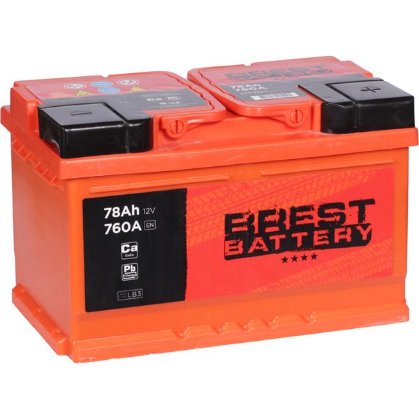 Автомобильный аккумулятор Brest Battery 78 Ач обратная полярность LB3