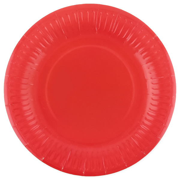 Тарелки (7"/18 см) Мастхэв, Красный, 6 шт.