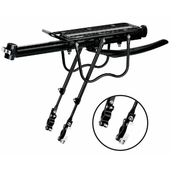 Багажник STELS 24"-28" BLF-H27-5 универсальный, алюминиевый, чёрный, 010029