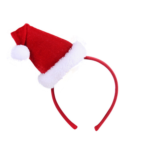 Ободок, Новогодний колпак, Красный, 1 шт.