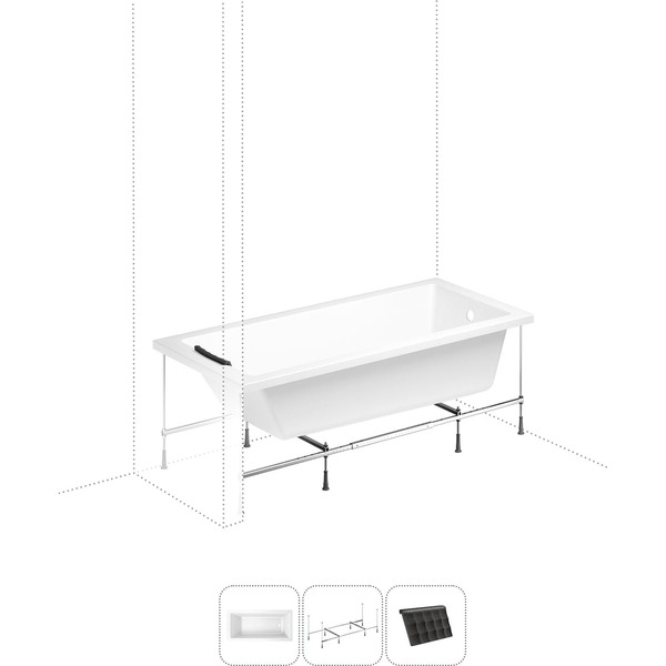 Акриловая ванна Lavinia Boho Catani S1-371216PR