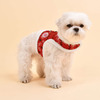 PINKAHOLIC Шлейка-жилетка для собак утеплённая "Noelle", красная, M (Южная Корея)!